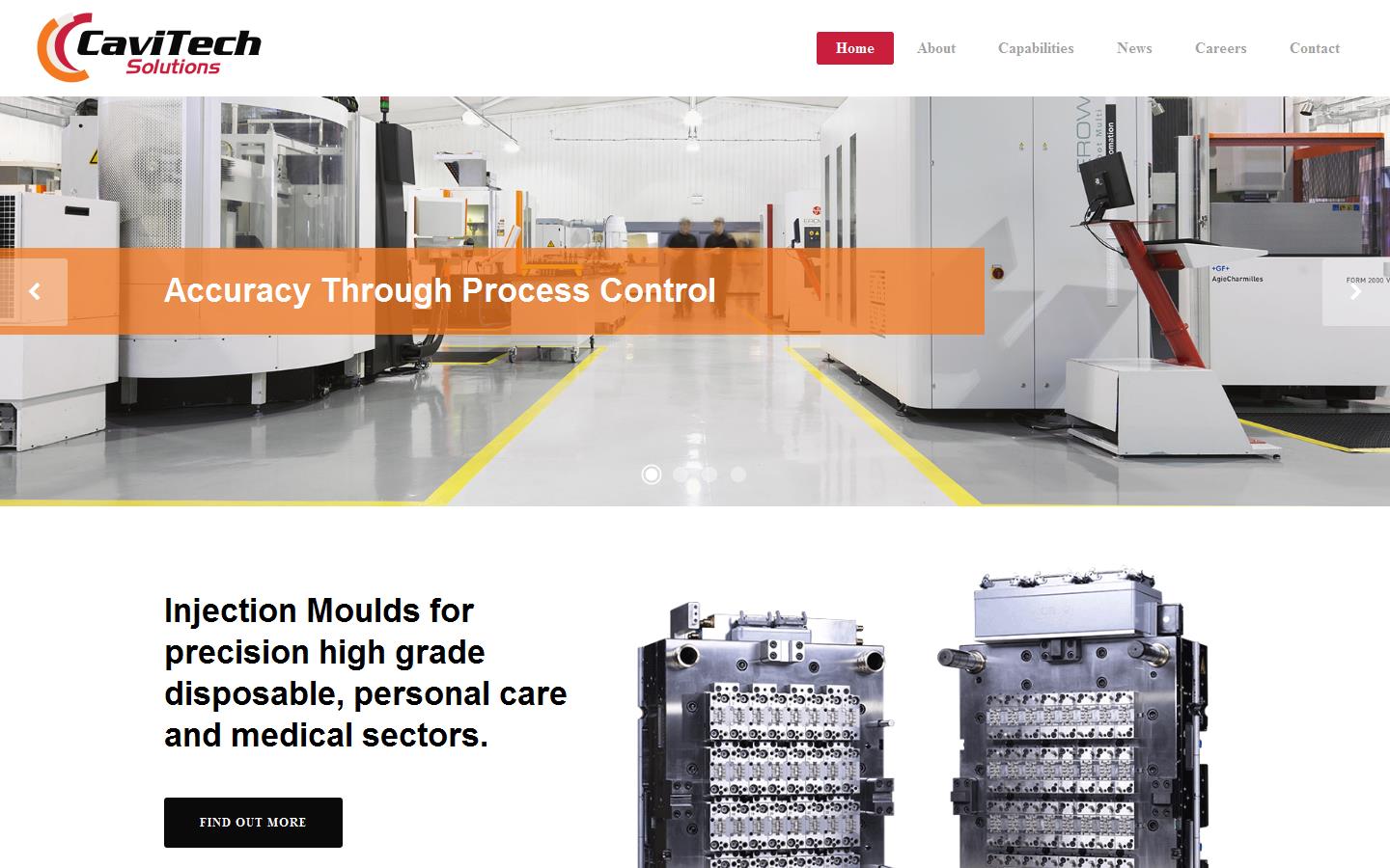 Cavitech Solutions Ltd Website