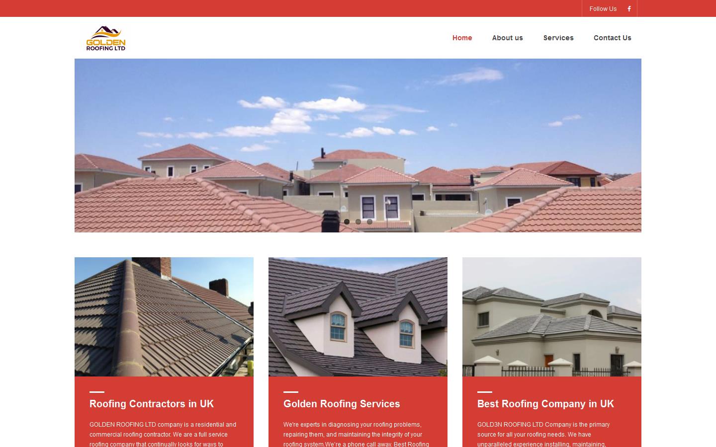 Golden Roofing Ltd Website