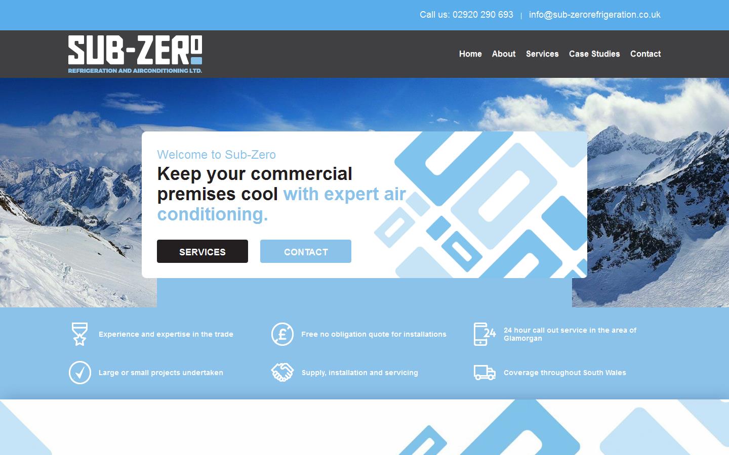 Sub-Zero Refrigeration Ltd Website