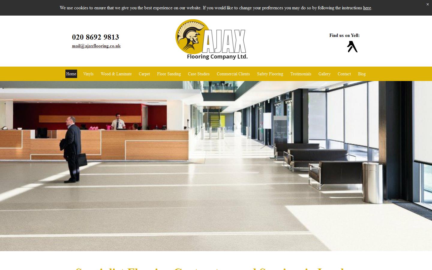 Ajax Flooring Company Ltd Website