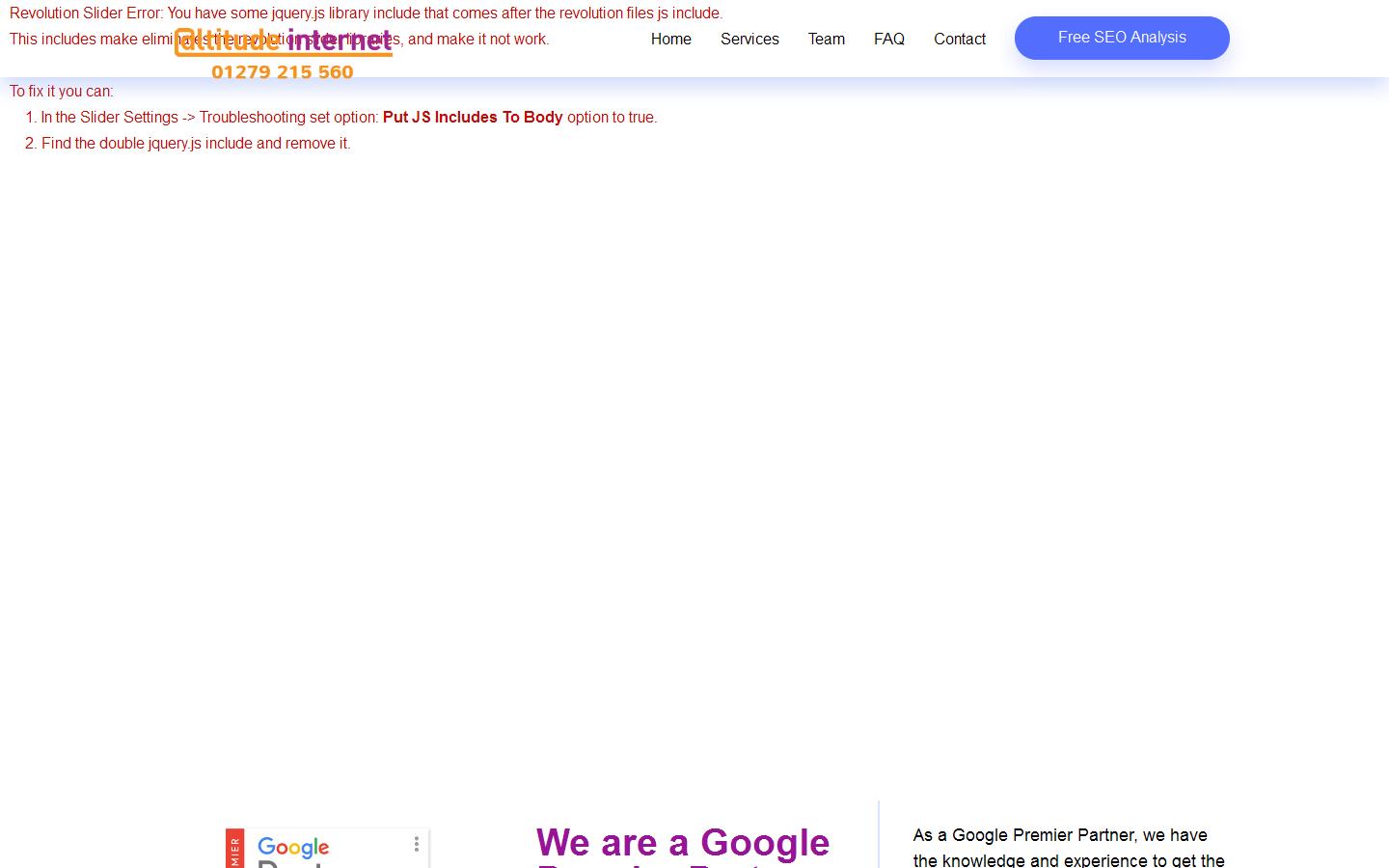 Altitude Internet Digital Marketing Website