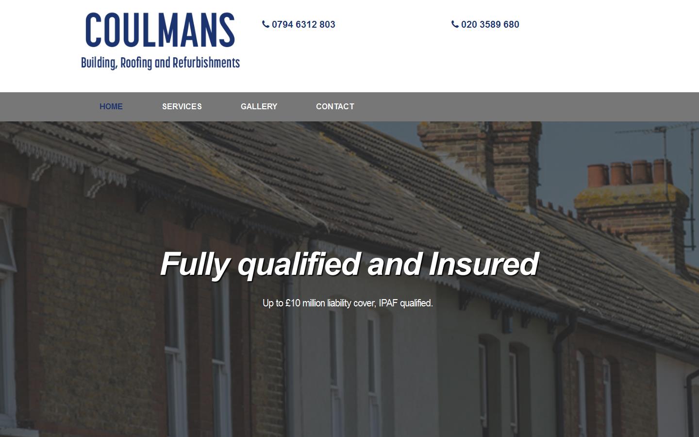 Coulmans Roofing Website