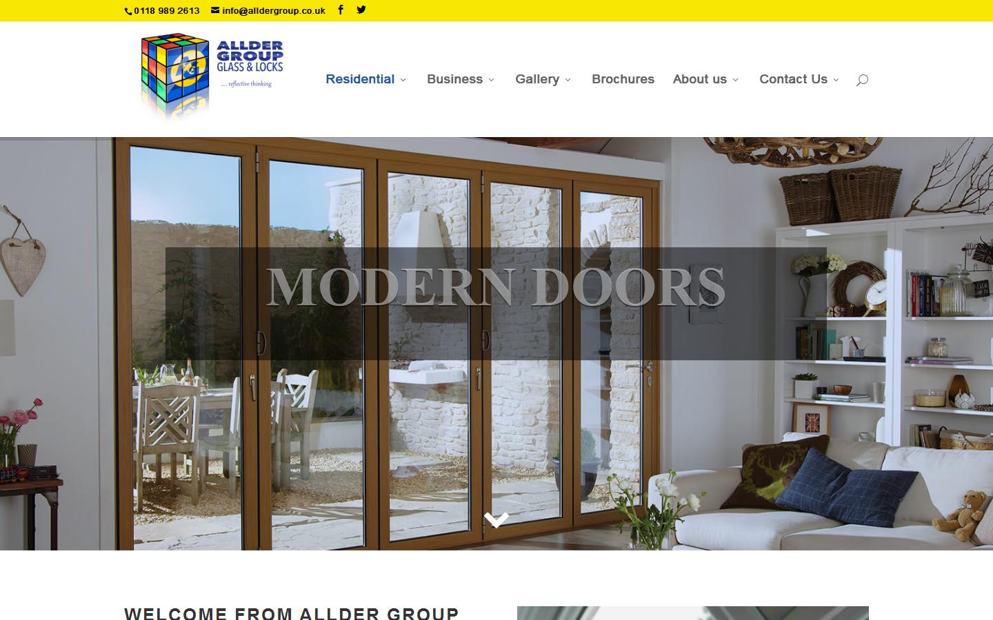 Allder Glass Ltd Website