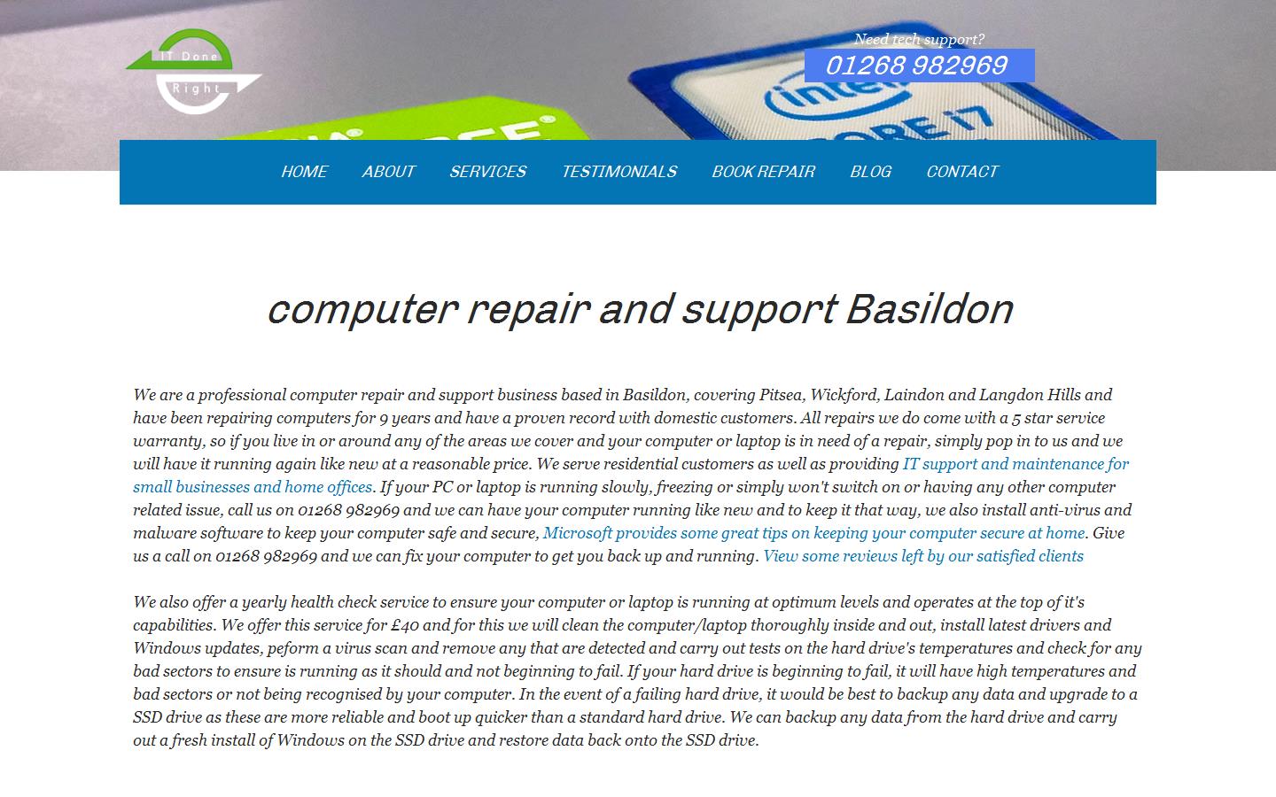 IT Done Right Website