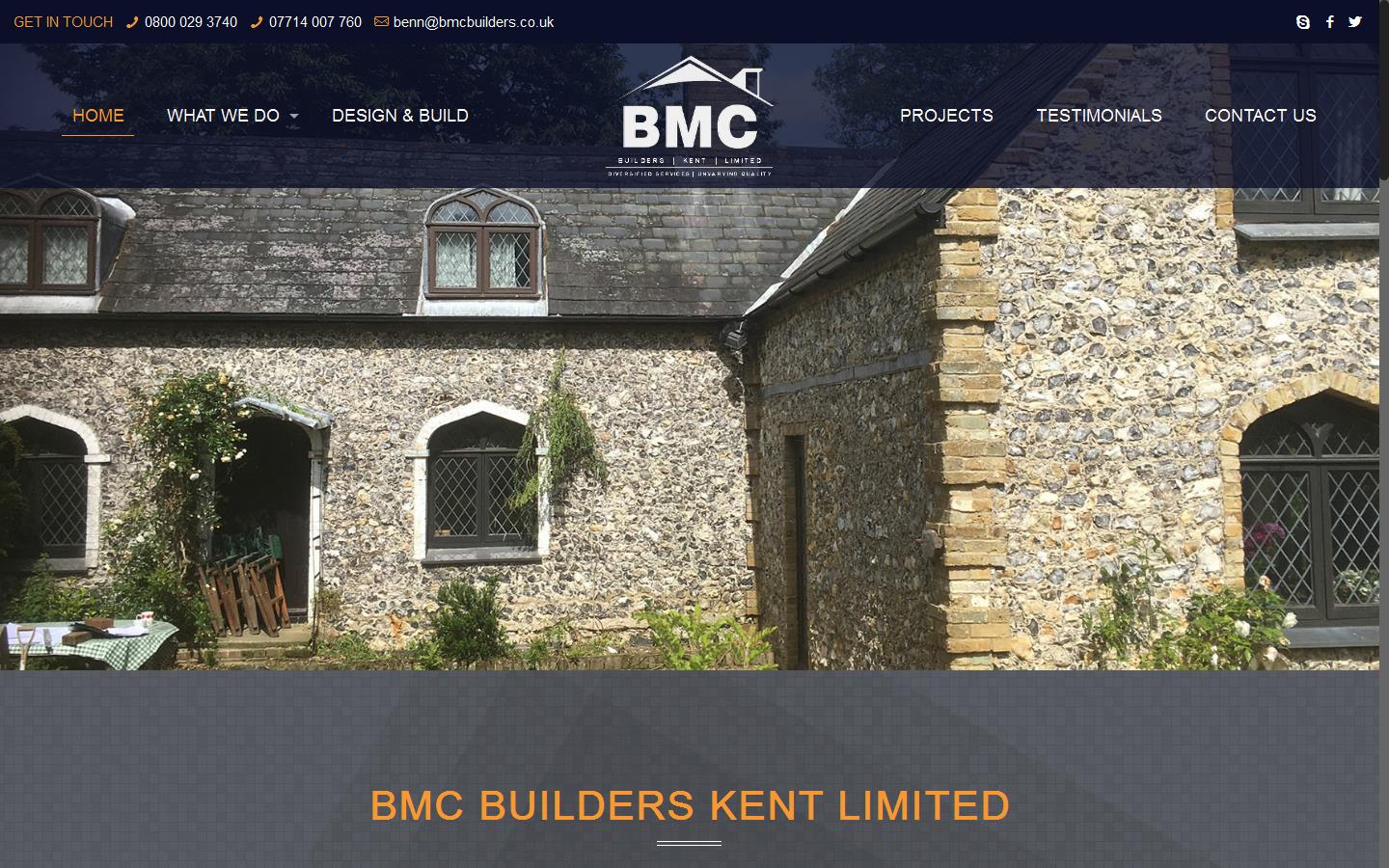BMC Builders Kent Ltd Website