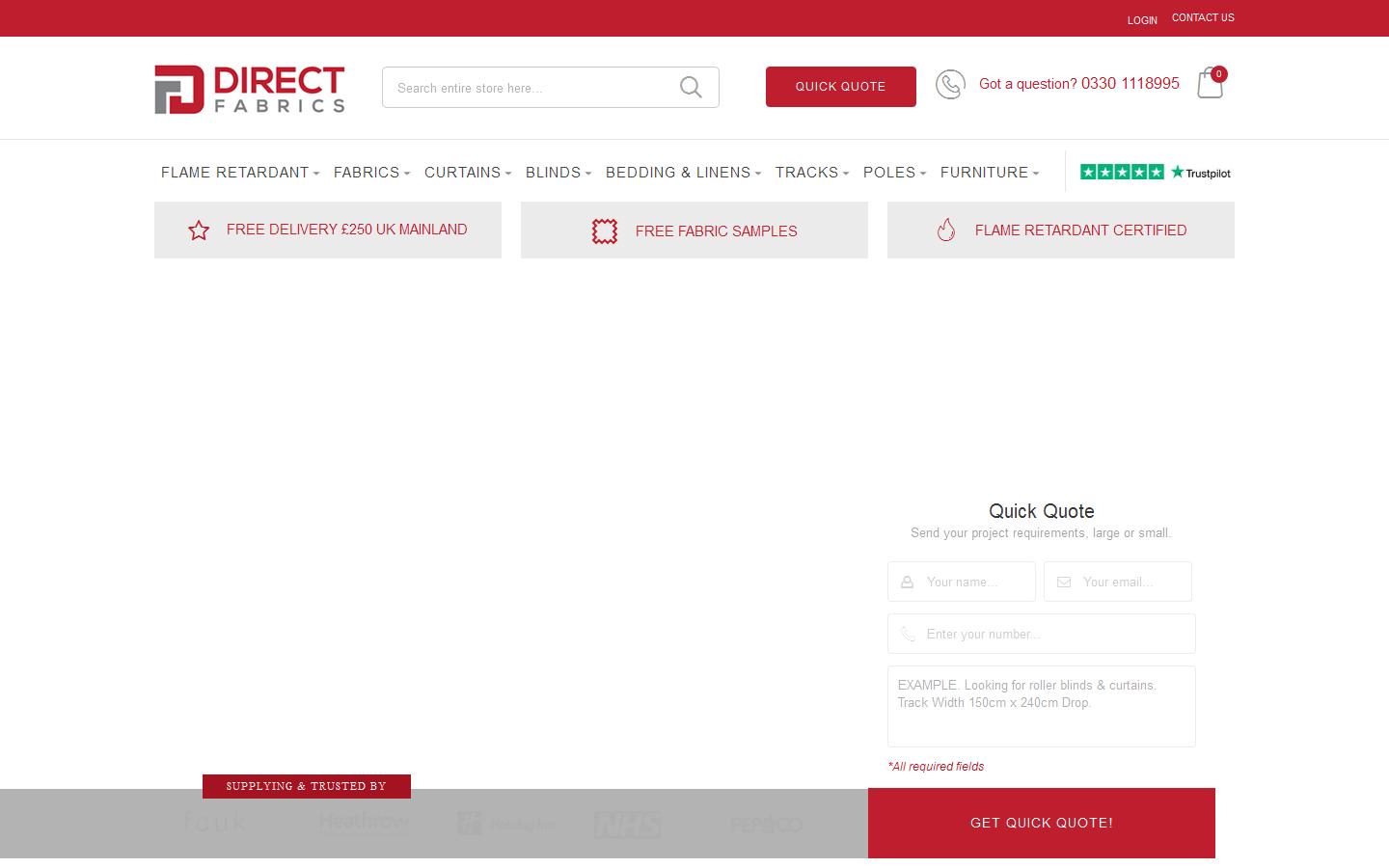 Direct Fabrics Website