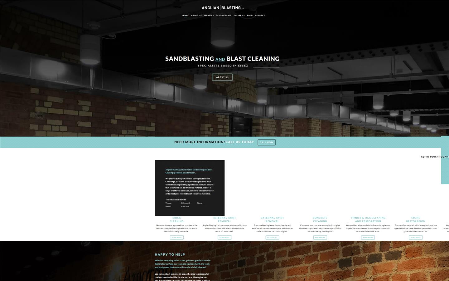 Anglian Blasting Ltd Website