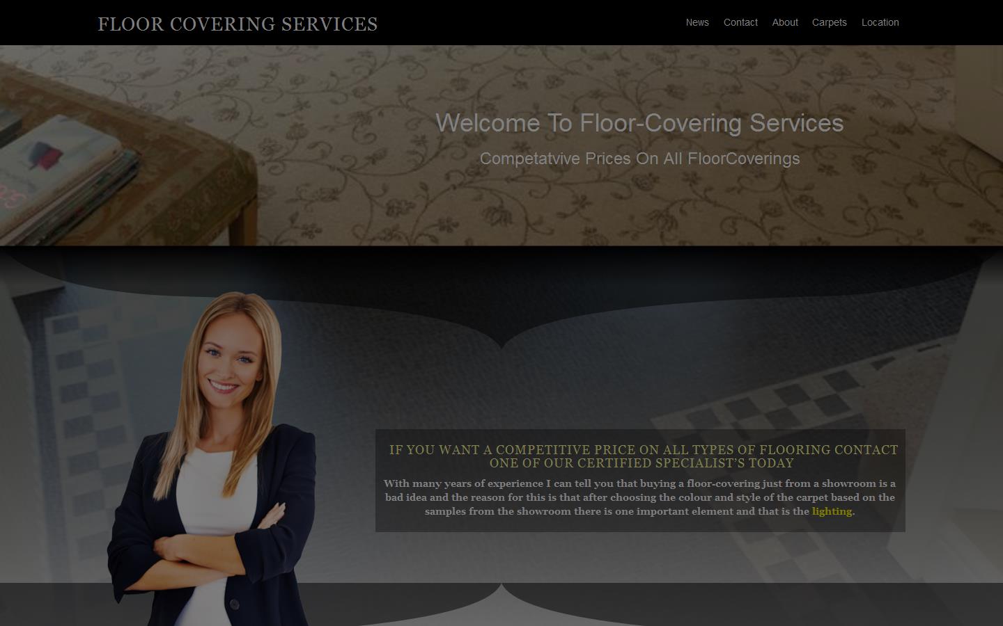 Floor Covering Services Website