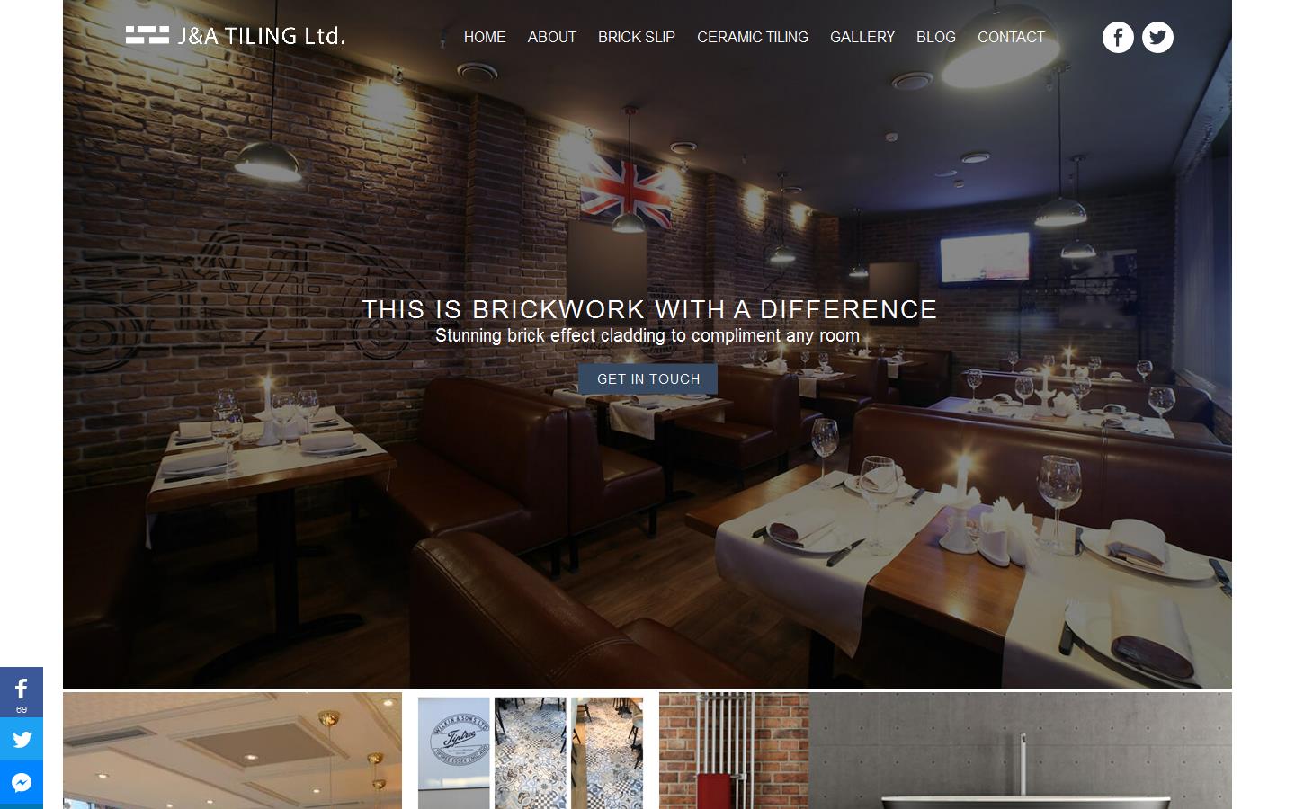 J&A Tiling Ltd Website