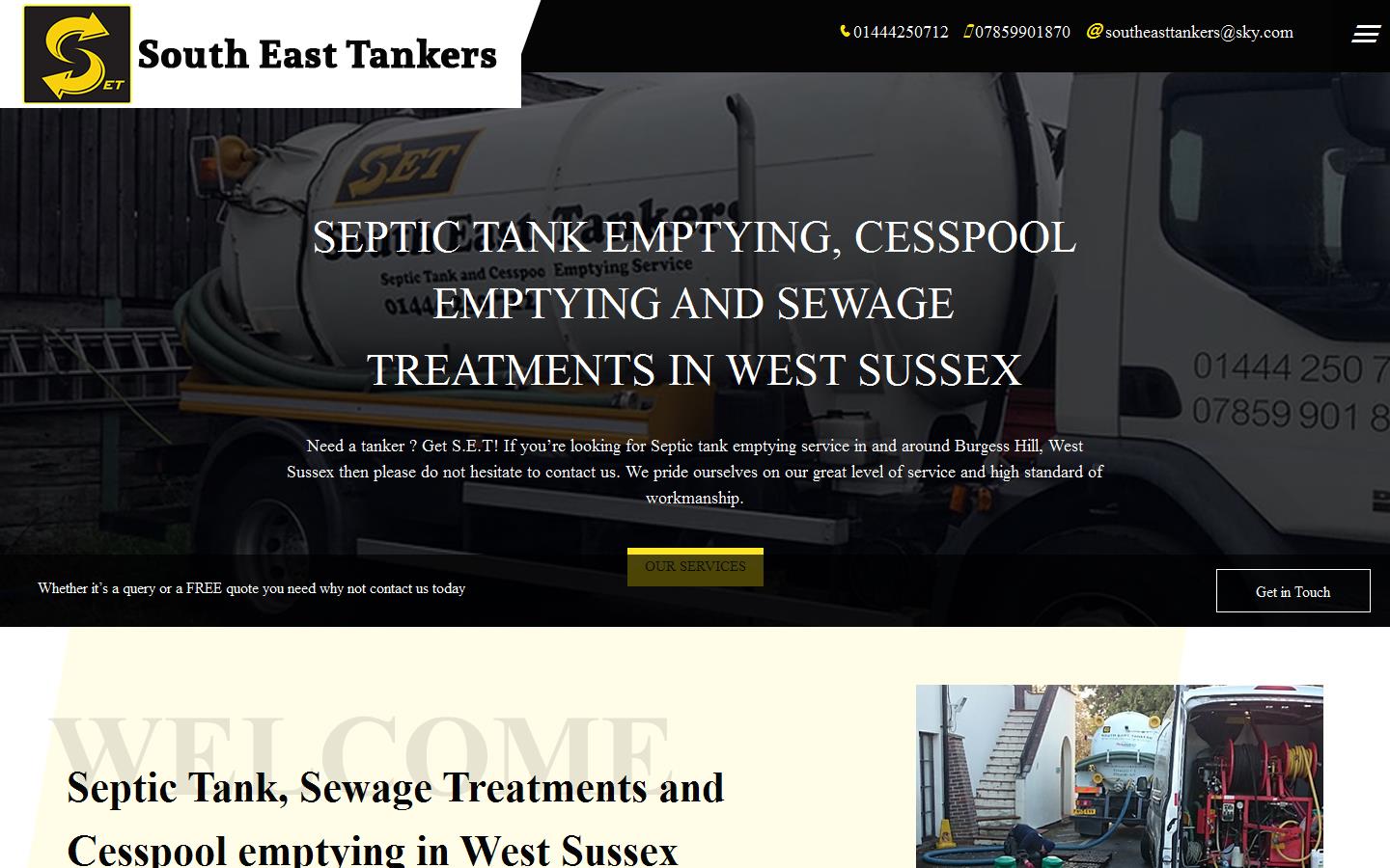 South East Tankers Website