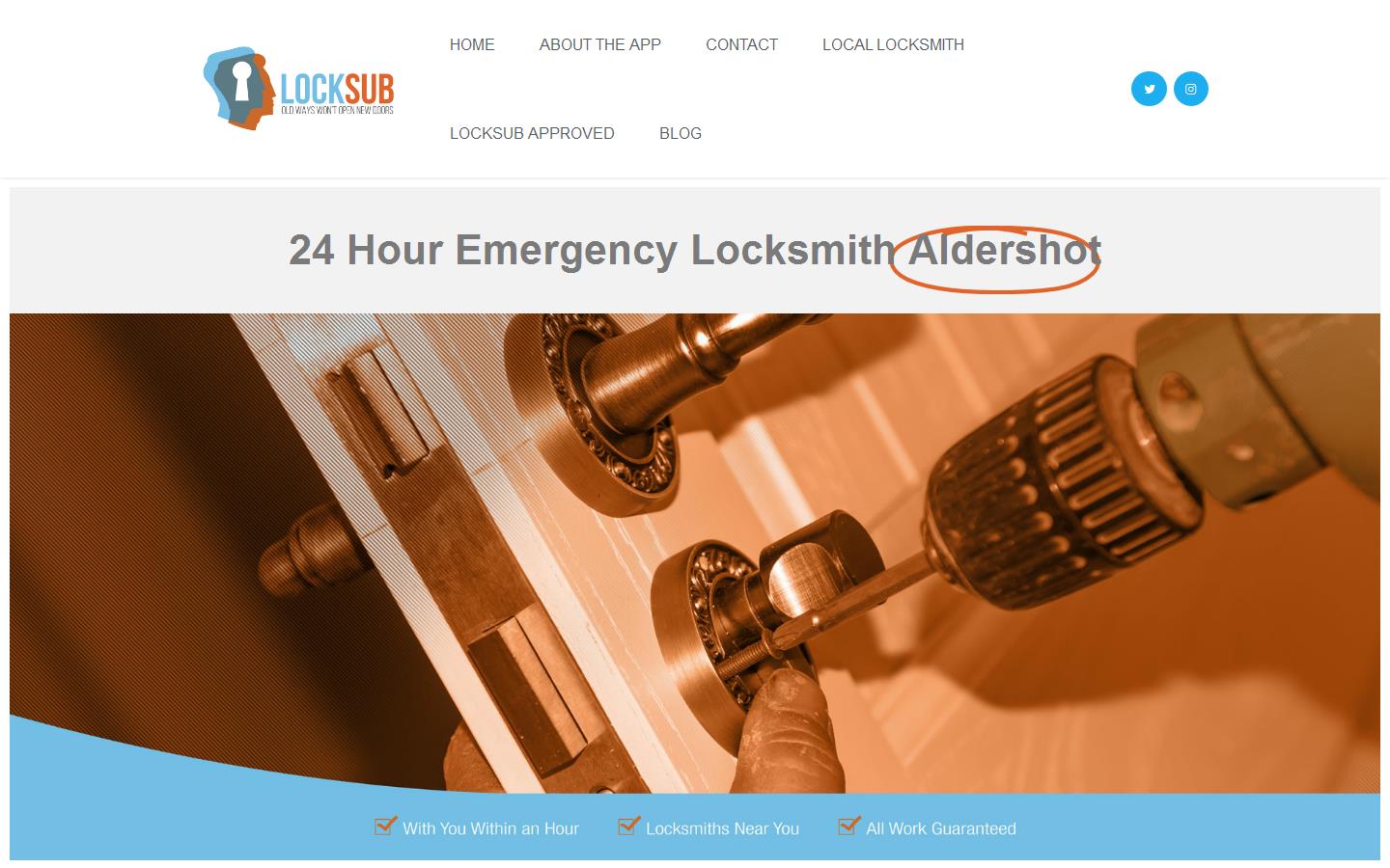 Ash Locksmith Website