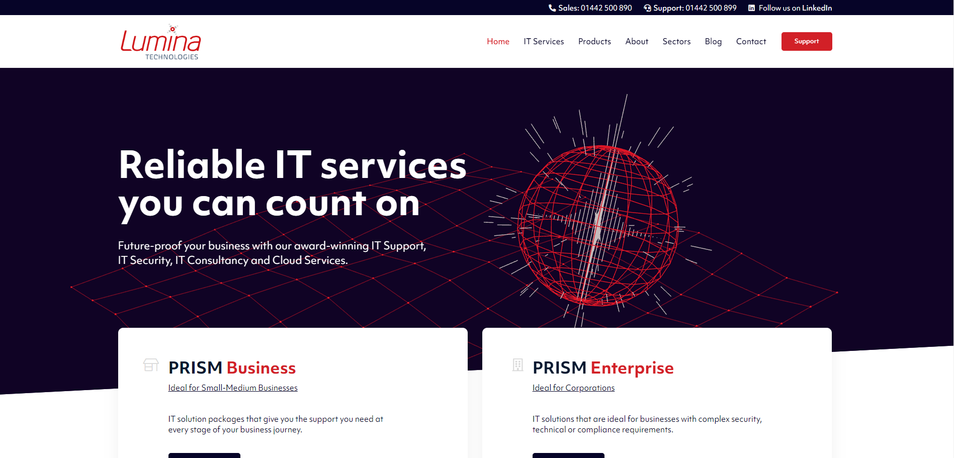 Lumina Technologies Ltd Website