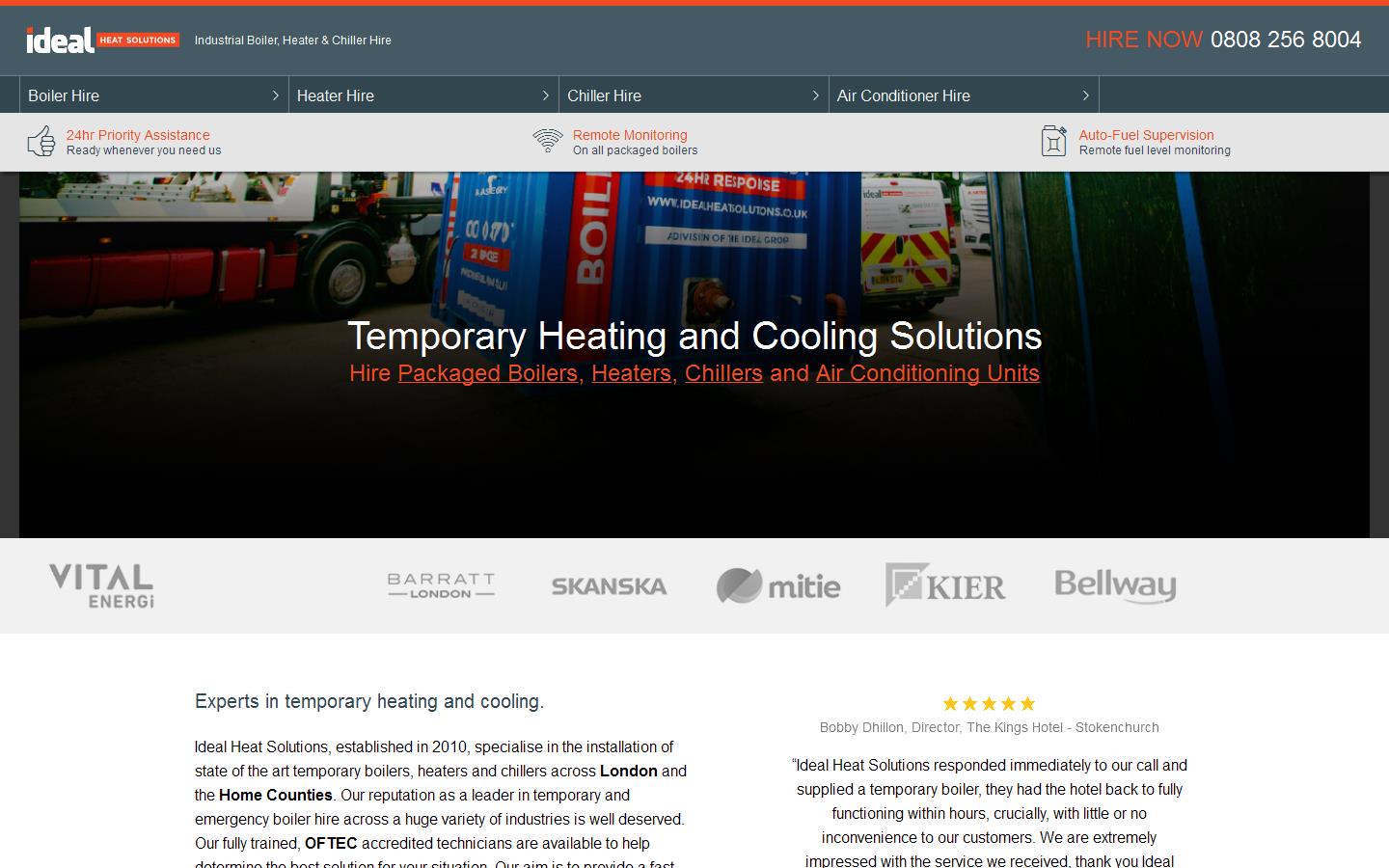 Ideal Heat Solutions Website