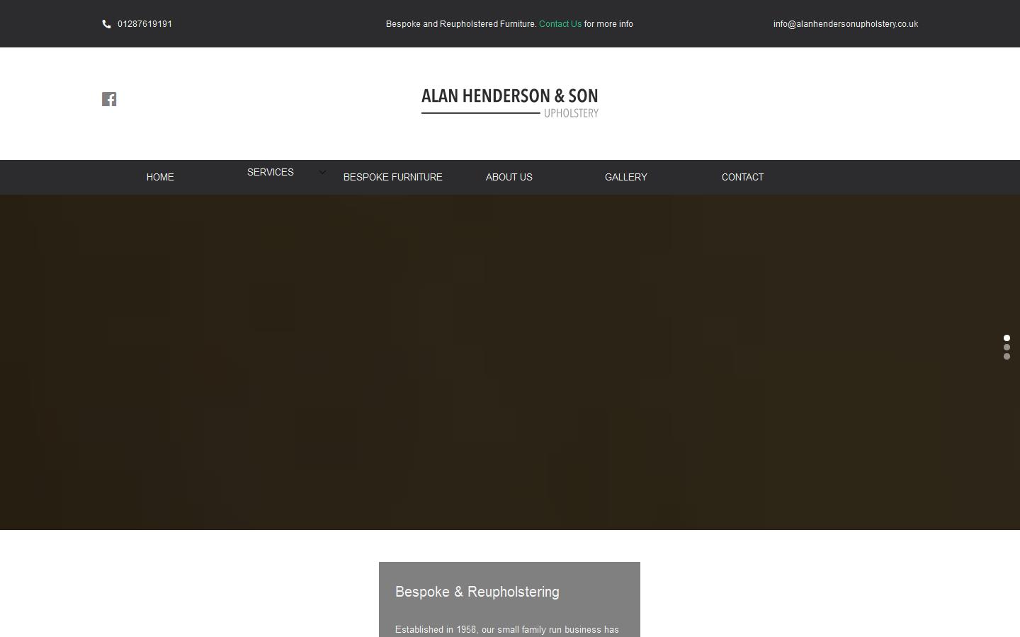 Alan Henderson & Sons Upholstery Website