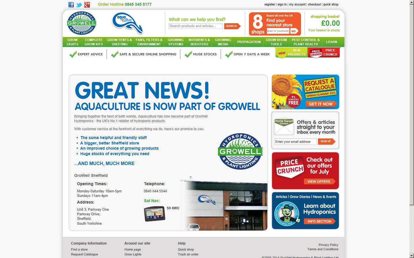 Aquaculture Ltd Website