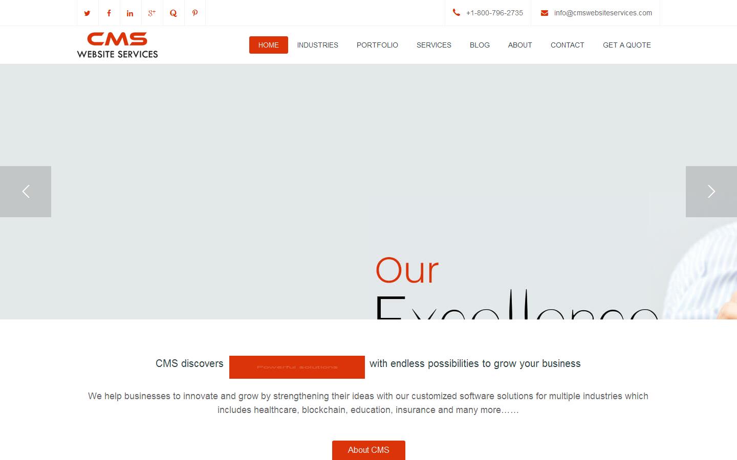 CMS Website Services Website