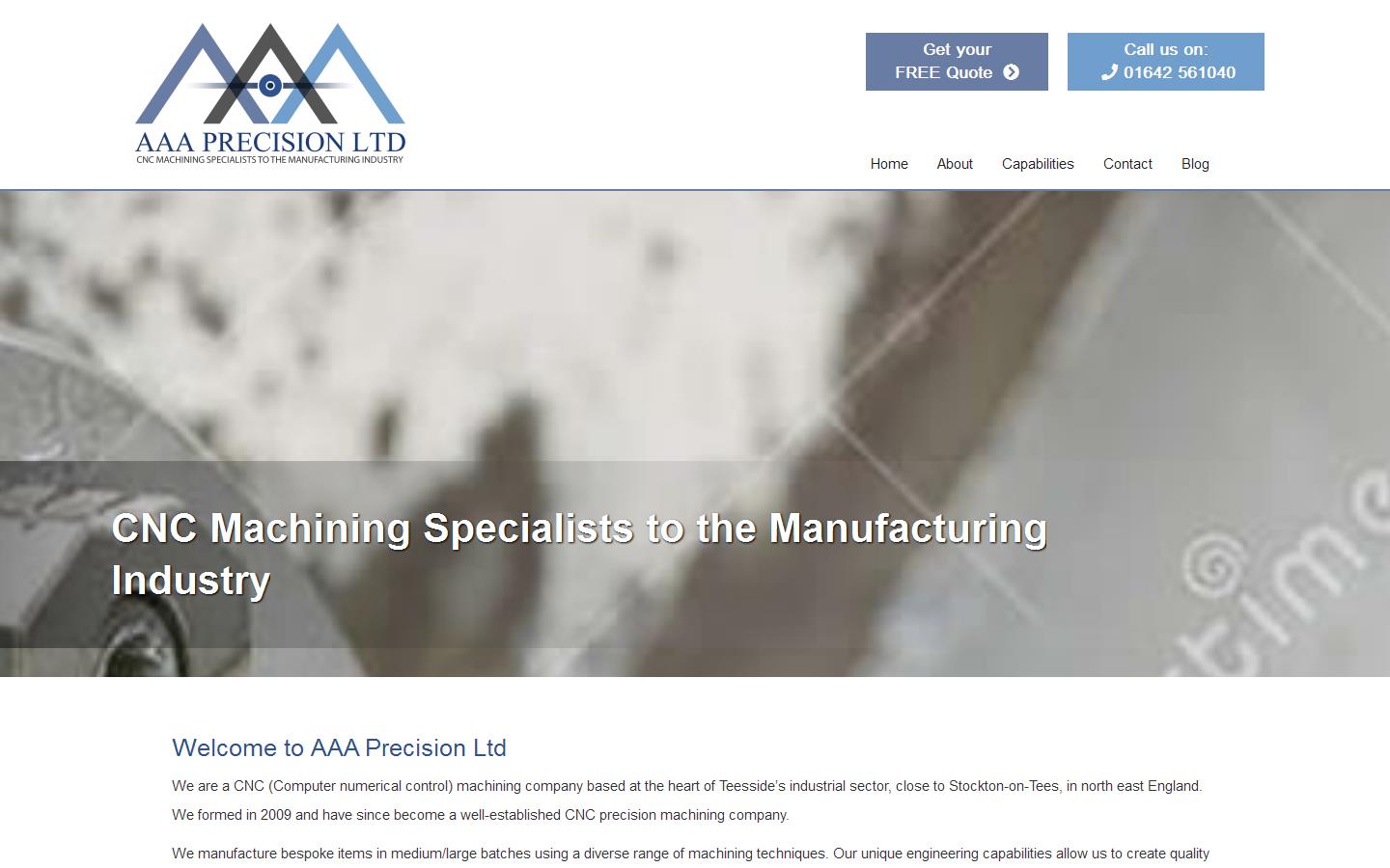 AAA Precision Ltd Website