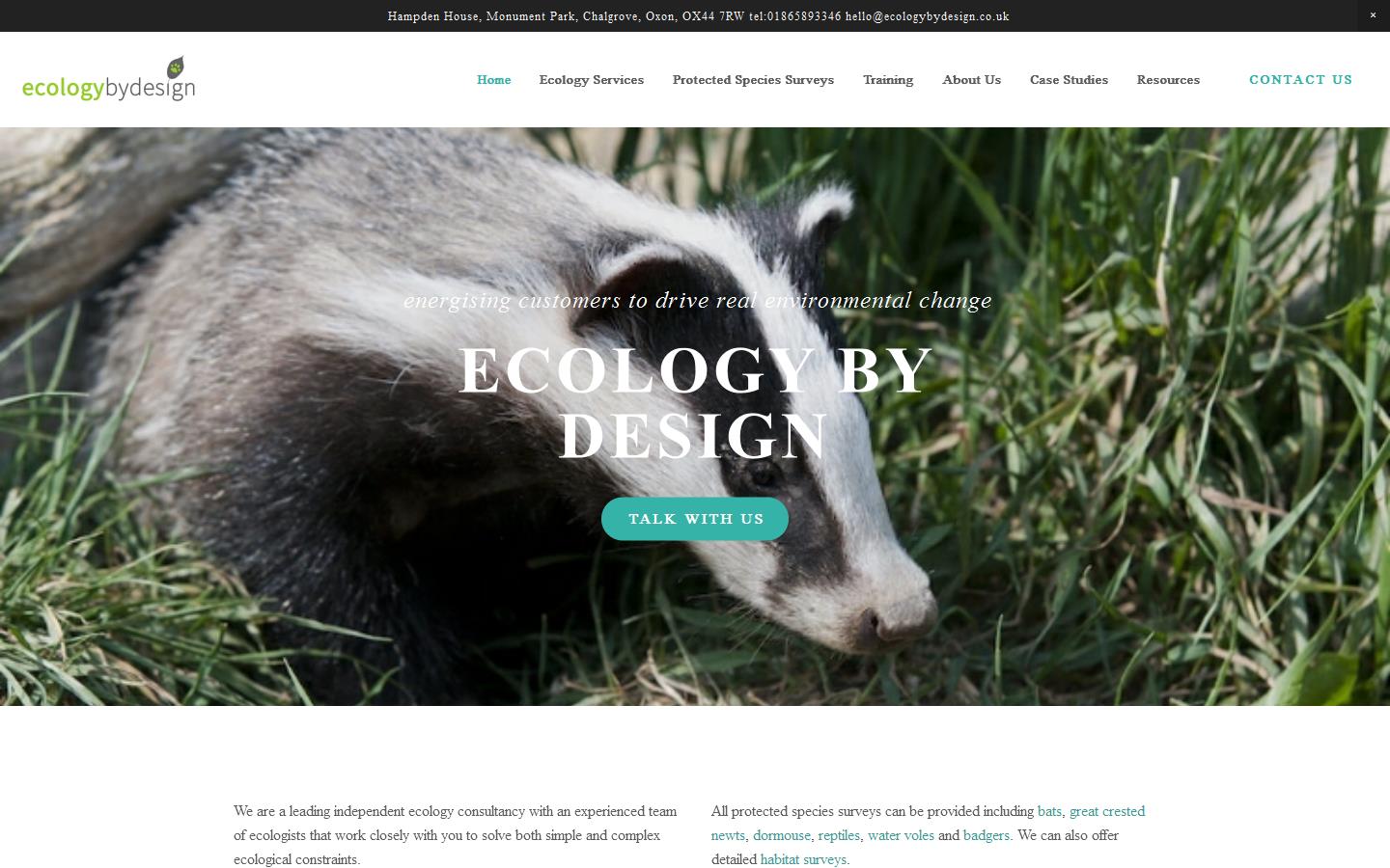 Ecology by Design Website