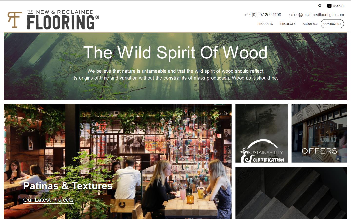 The New & Reclaimed Flooring Company Website