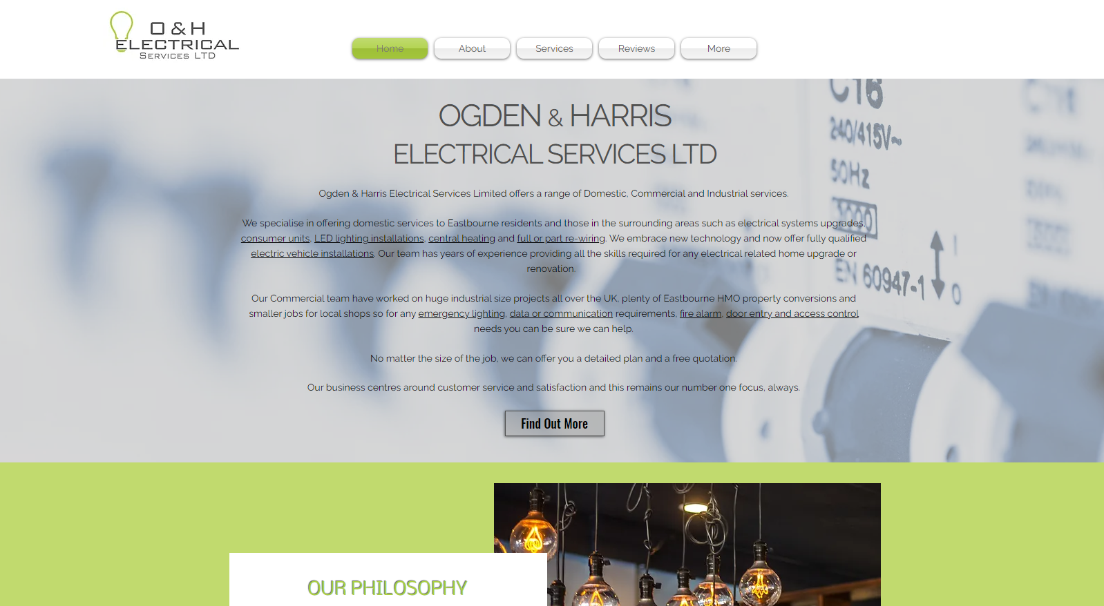 OGDEN & HARRIS ELECTRICAL SERVICES LTD Website