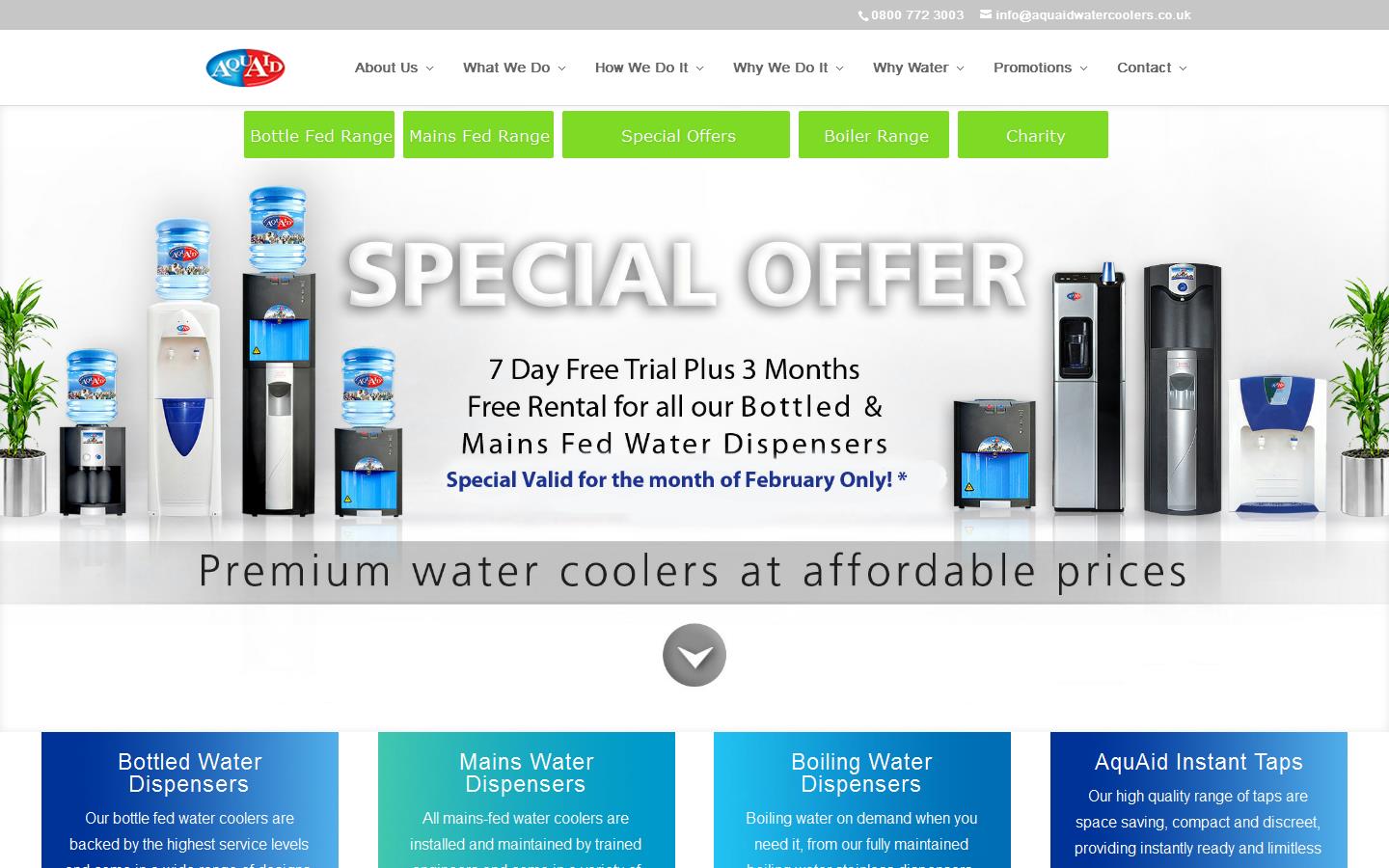AquAid Water Coolers Website