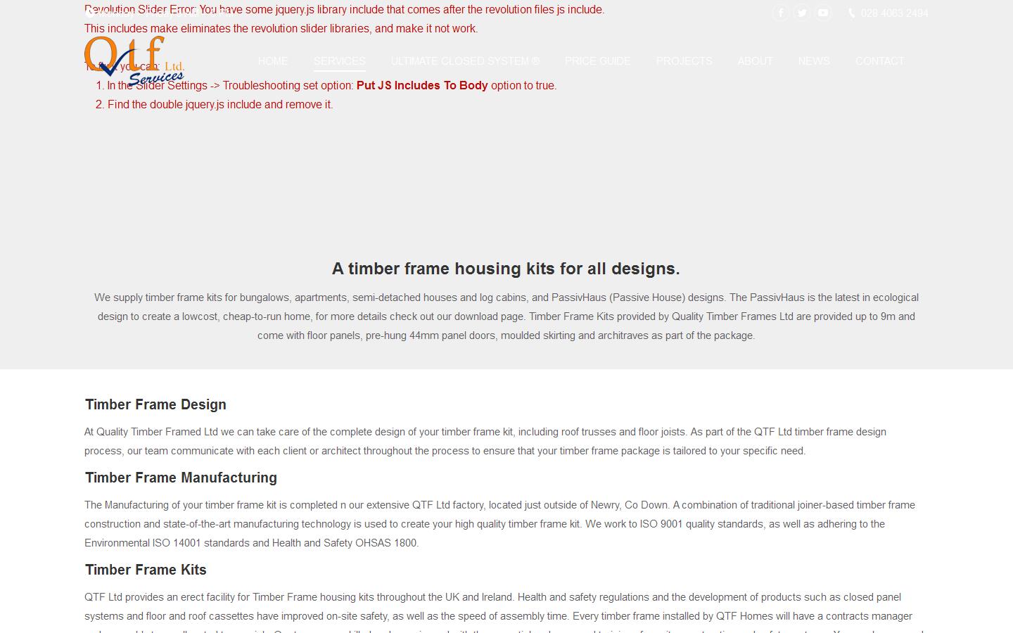 Timber Frame House Kits Website