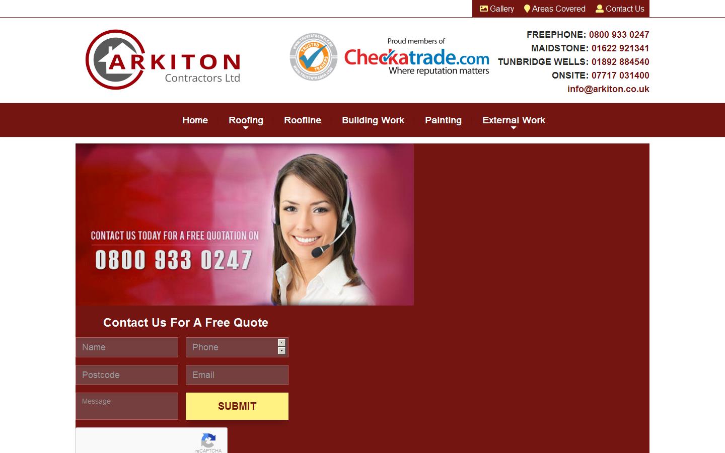 Arkiton Contractors Ltd Website