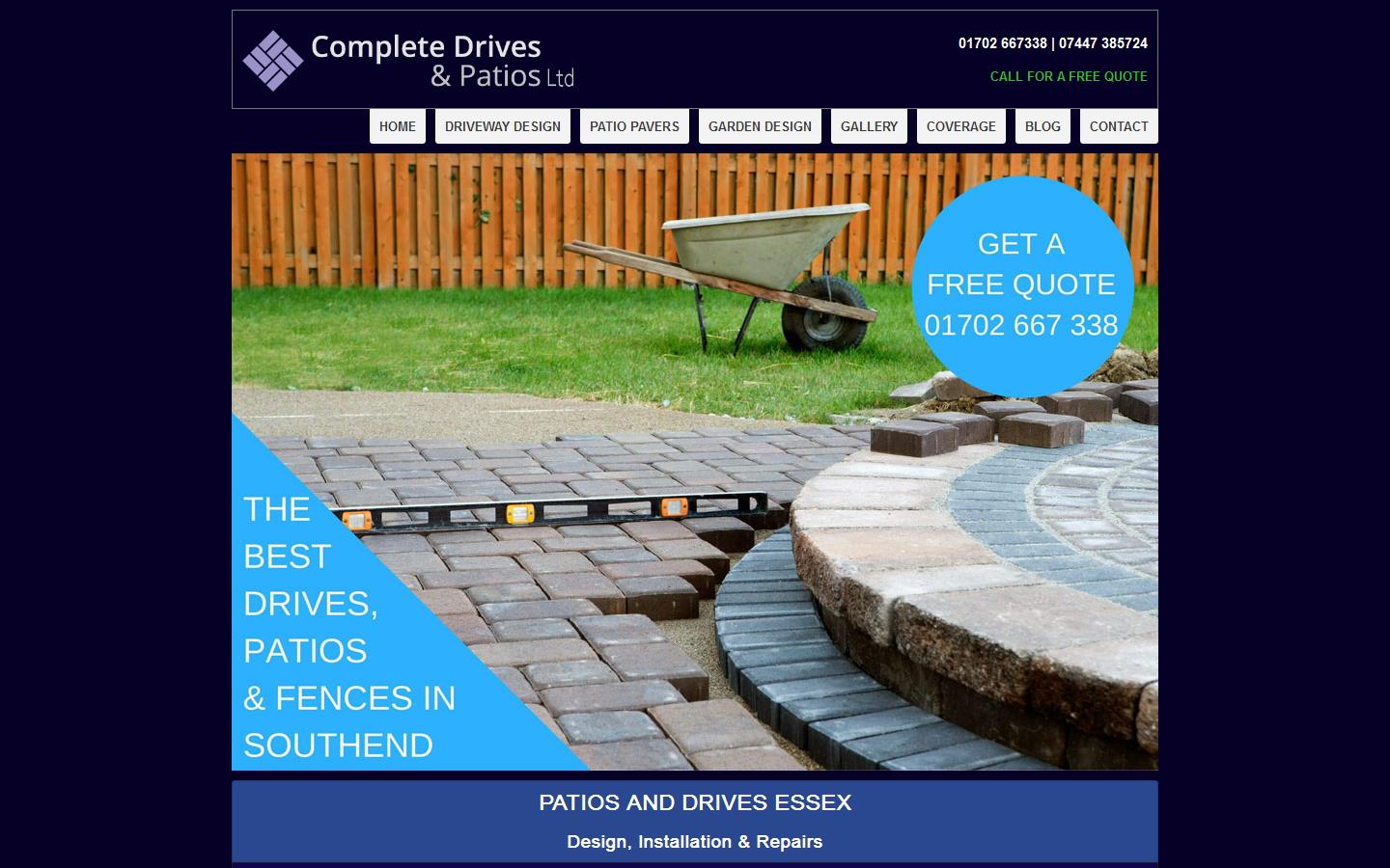 Complete Drives & Patios Website