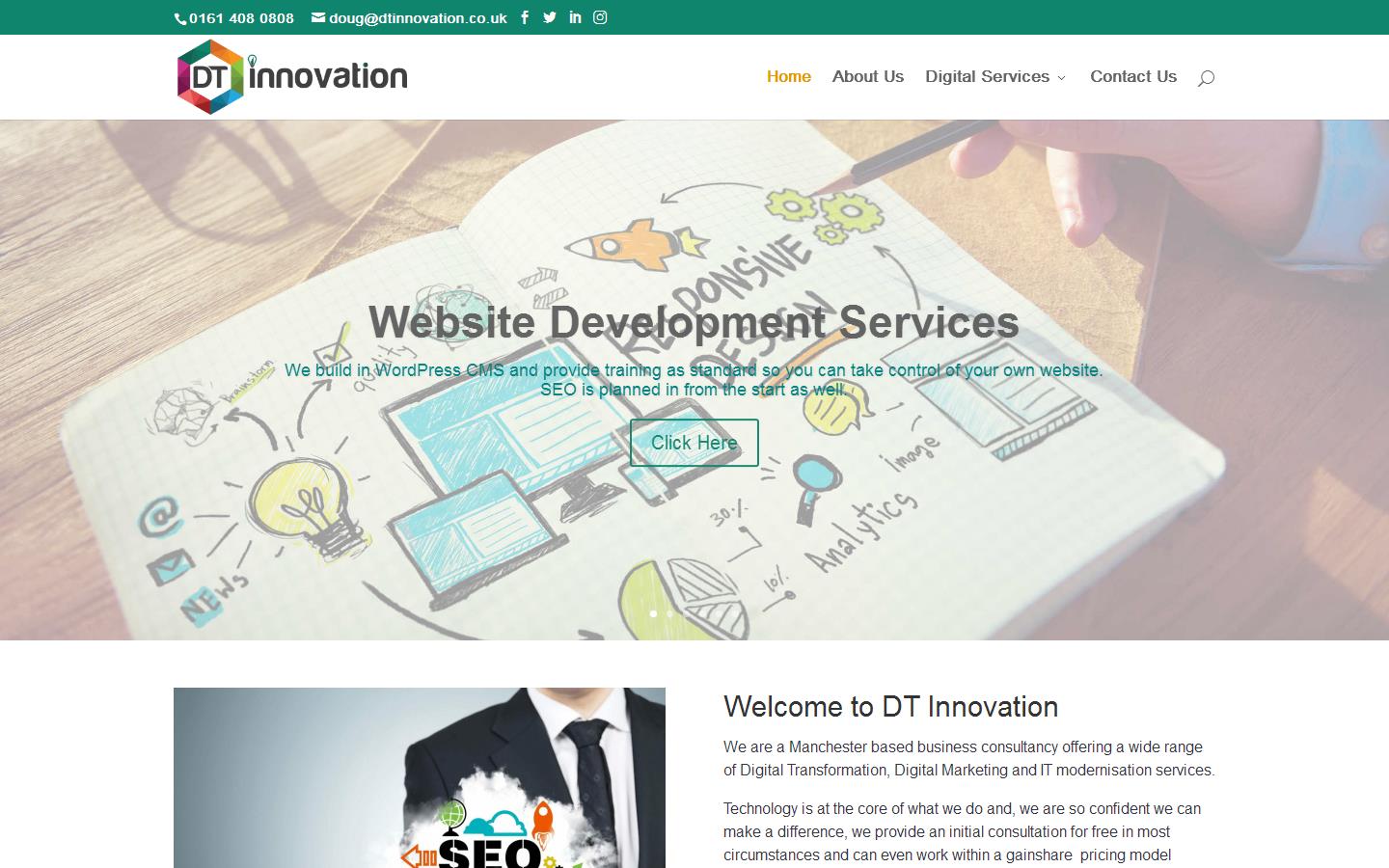 DT Innovation Ltd Website