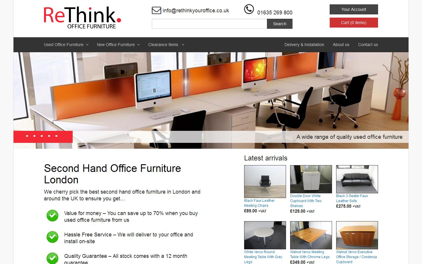 ReThink Office Furniture Website
