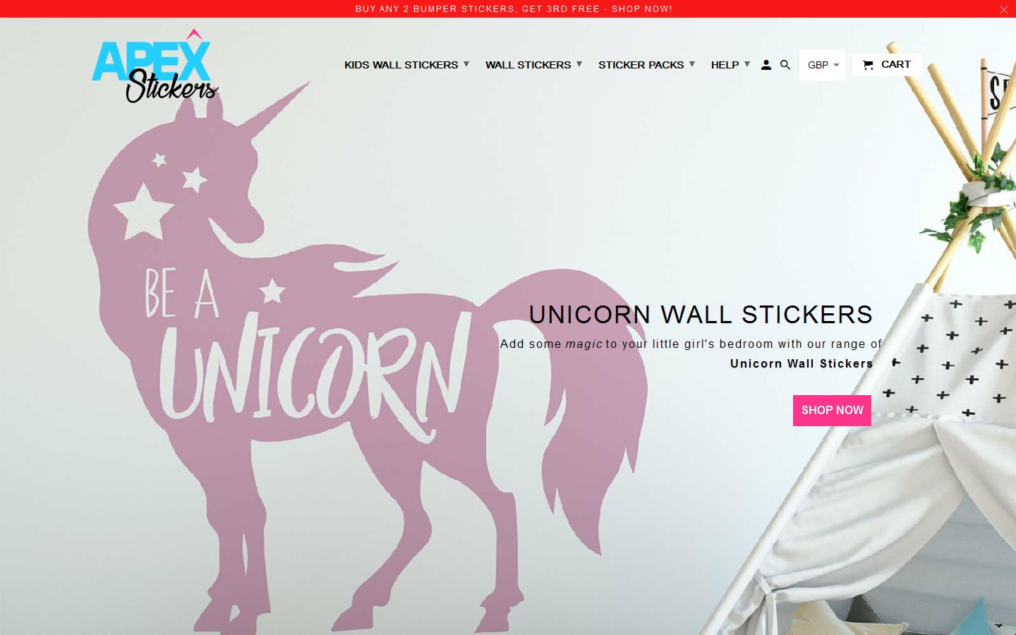 Apex Stickers Website