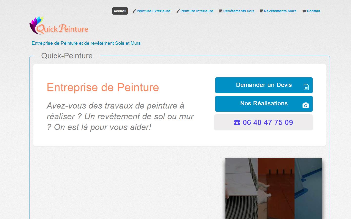 Quick-Peinture Website