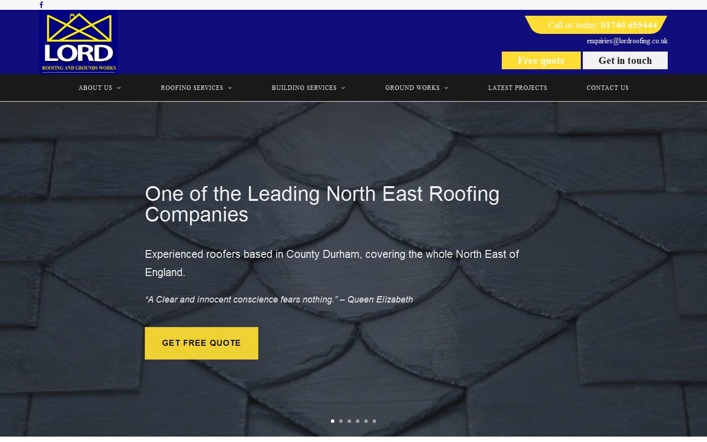 Lord Roofing & Grounds Works Ltd Website