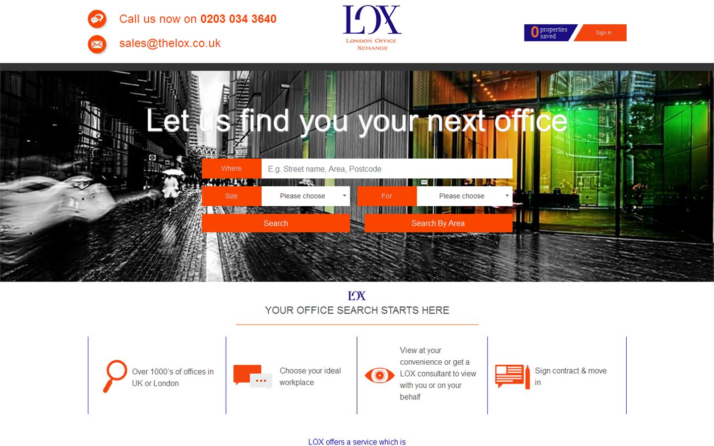 London Office Xchange Website
