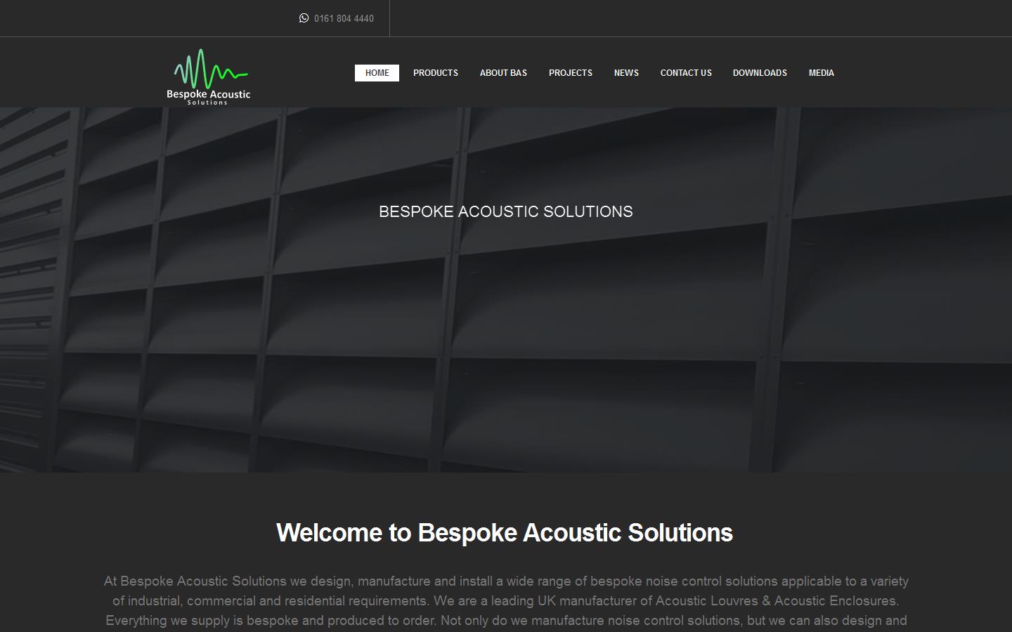 Bespoke Acoustic Solutions Ltd Website
