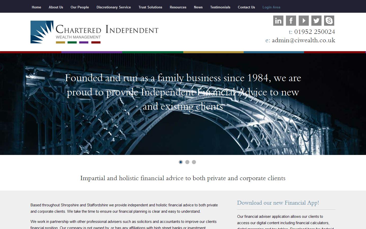 Chartered Independent Ltd Website