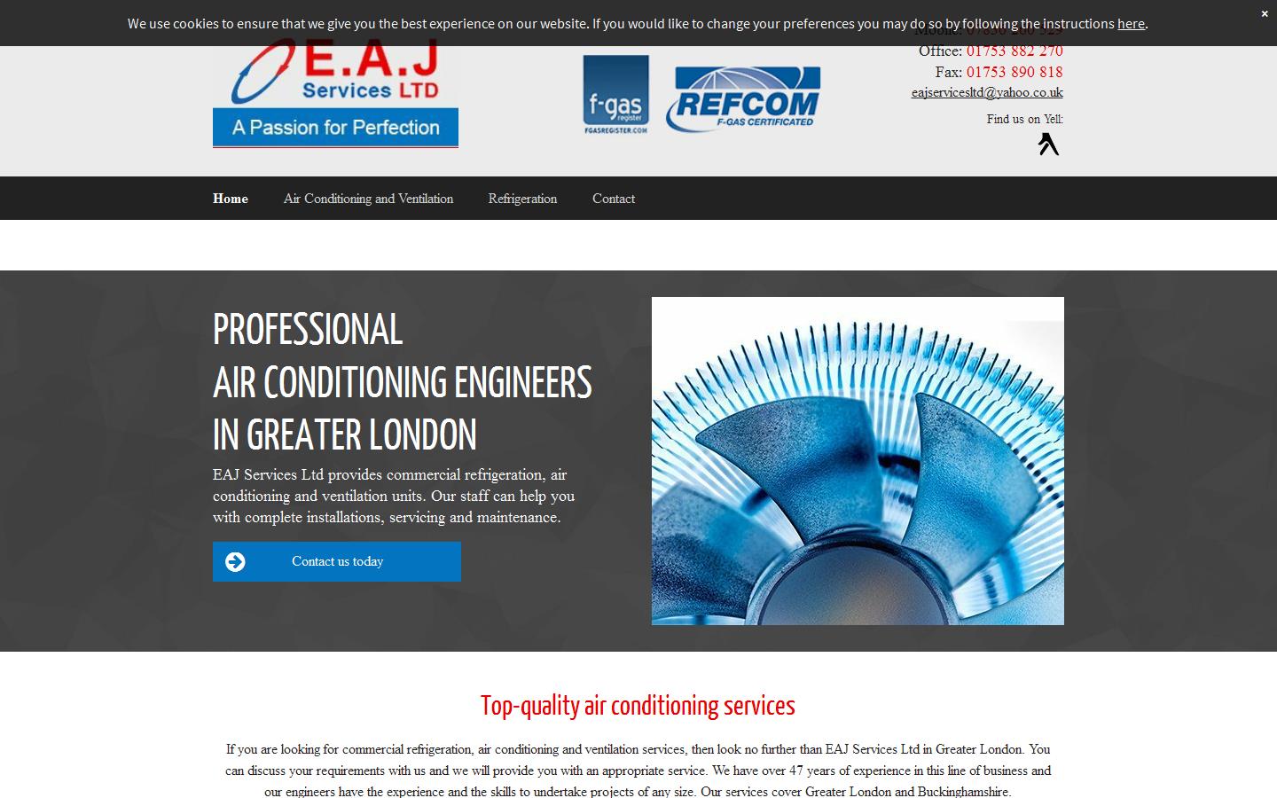 E.A.J Services Ltd Website