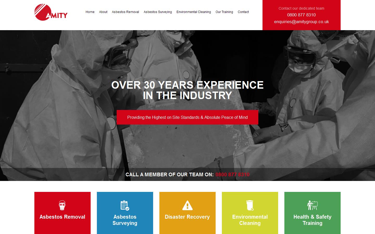 Amity Insulation Services Website