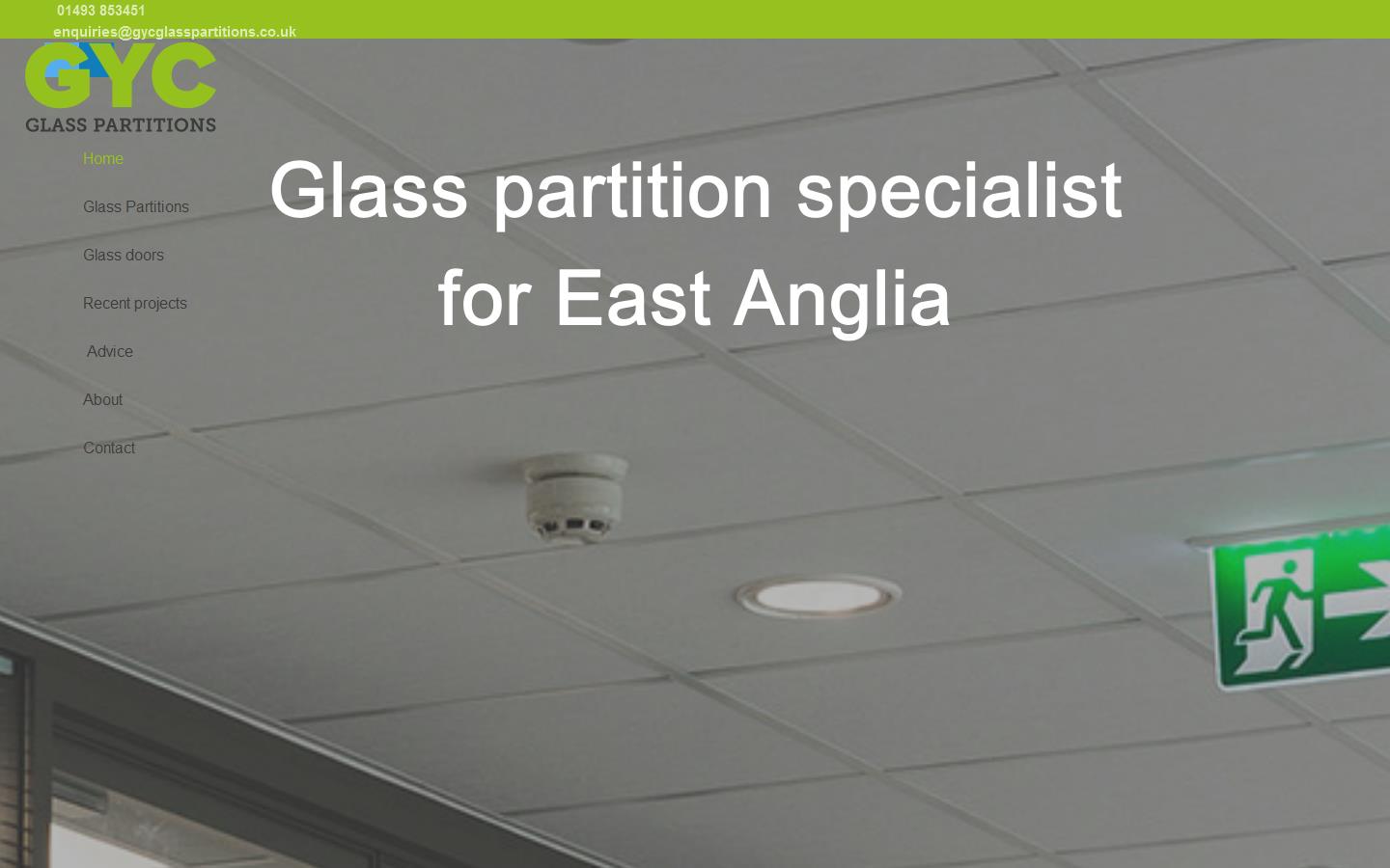 GYC Glass Partitions Website