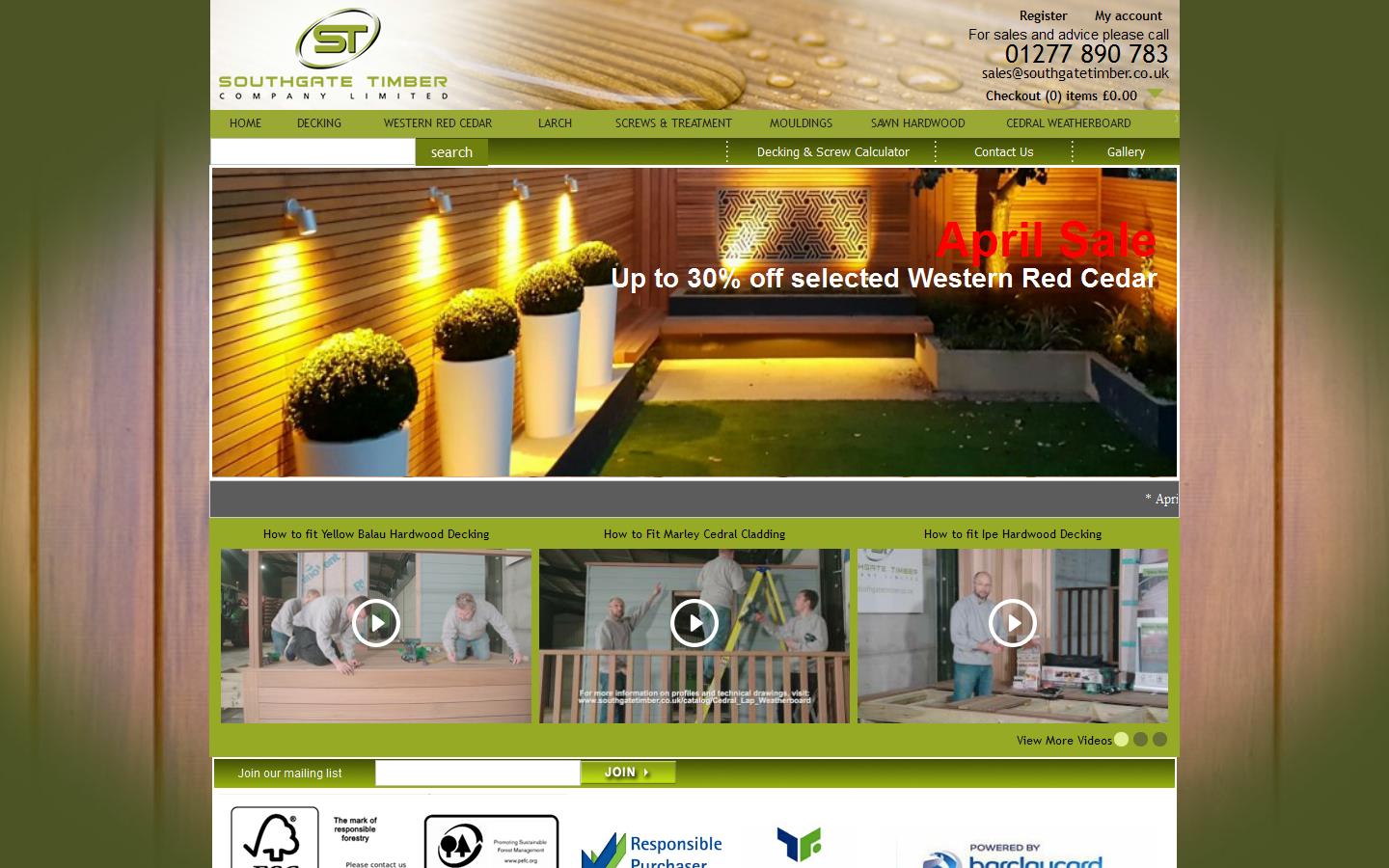 Southgate Timber Website