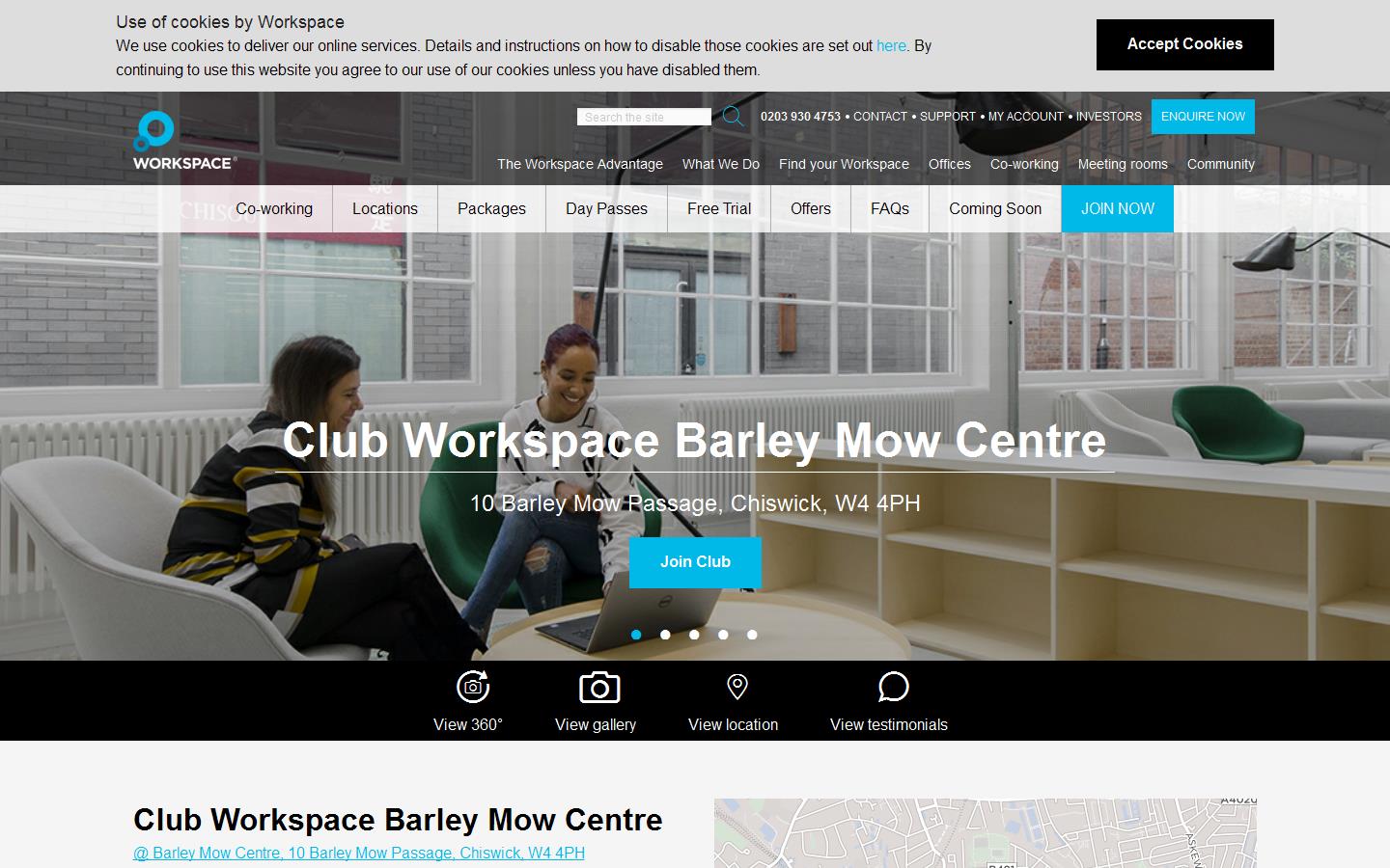 Club Workspace Website