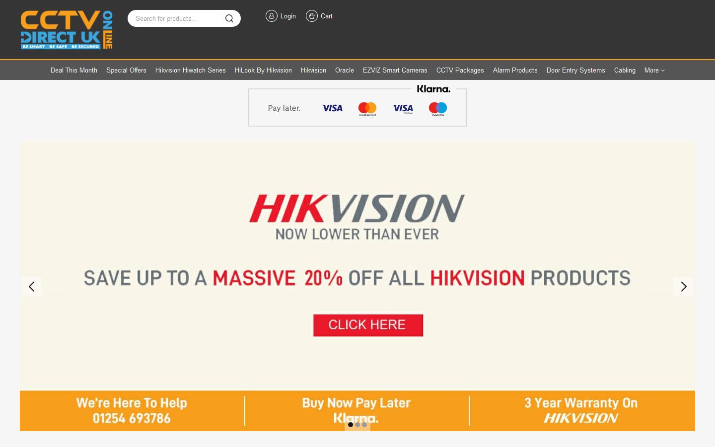 CCTV Direct UK  Website