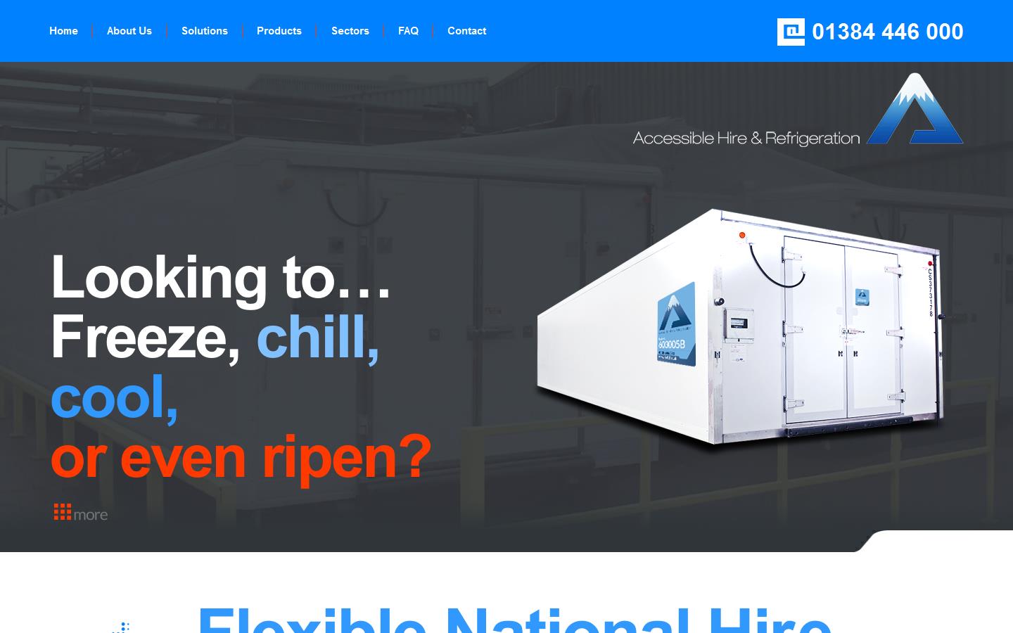 Accessible Hire & Refrigeration Ltd Website