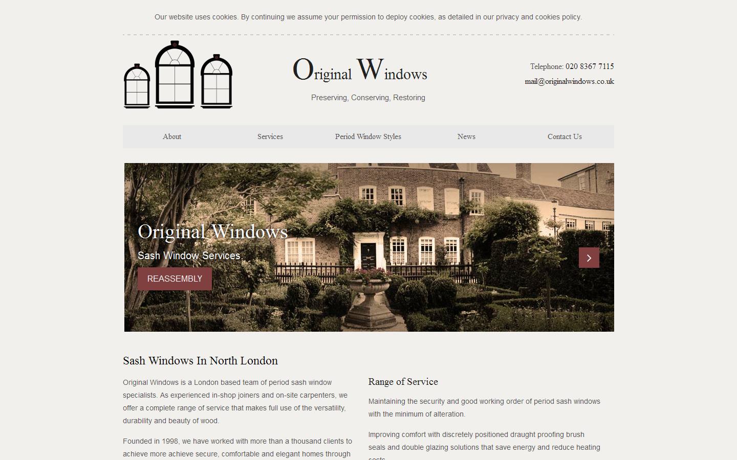 Original Windows Ltd Website