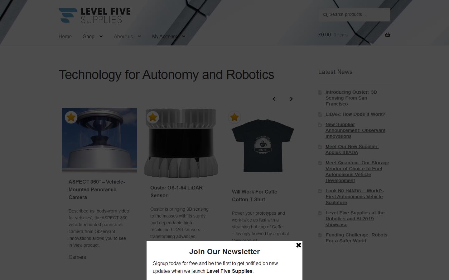 Level Five Supplies Ltd Website