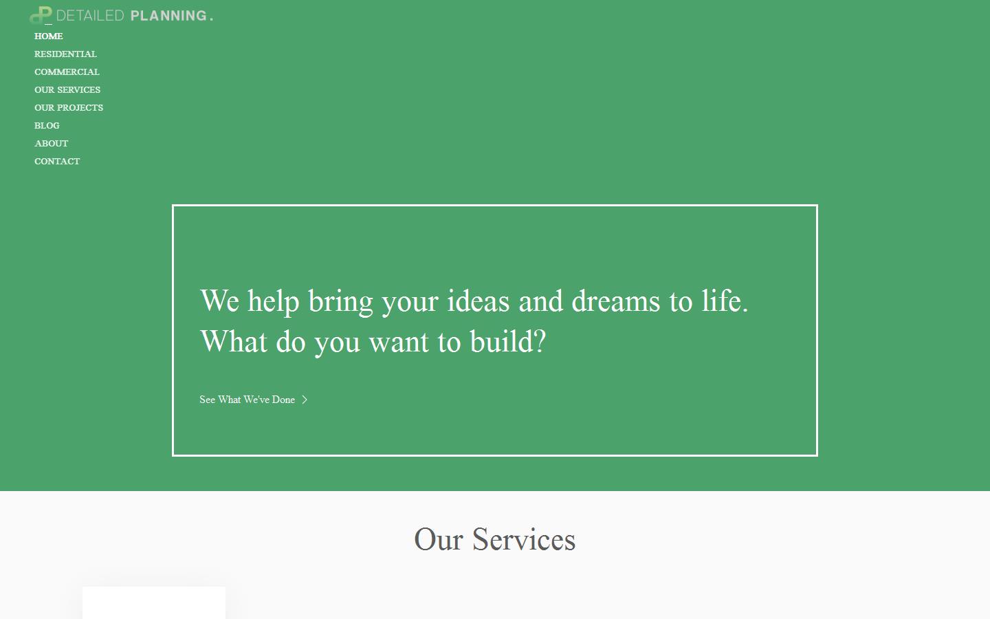 Detailed Planning Ltd Website
