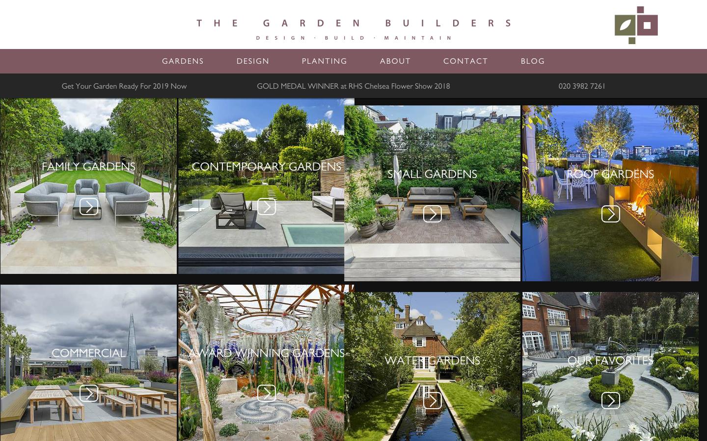 The Garden Builders Website