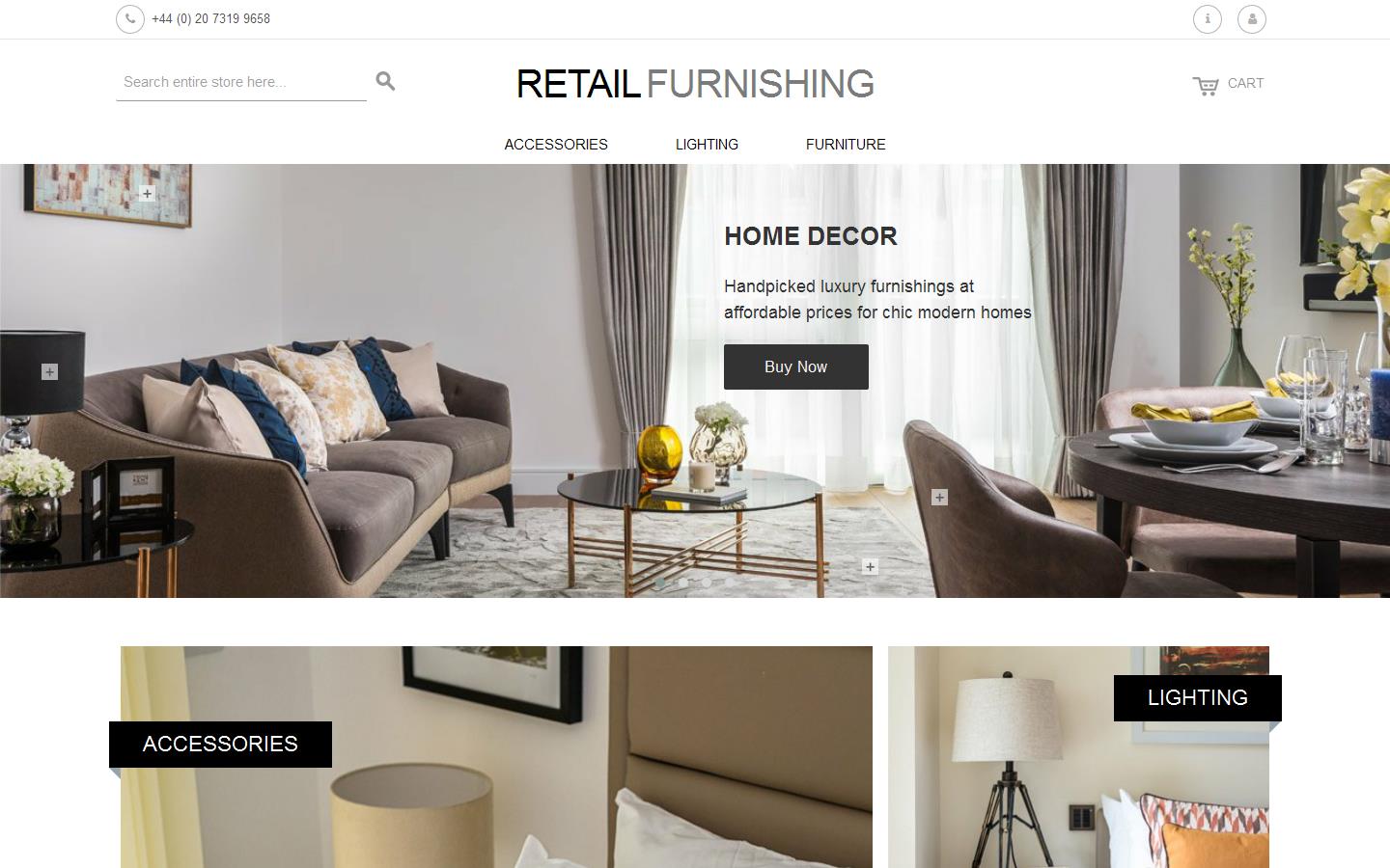 Retail Furnishing Website