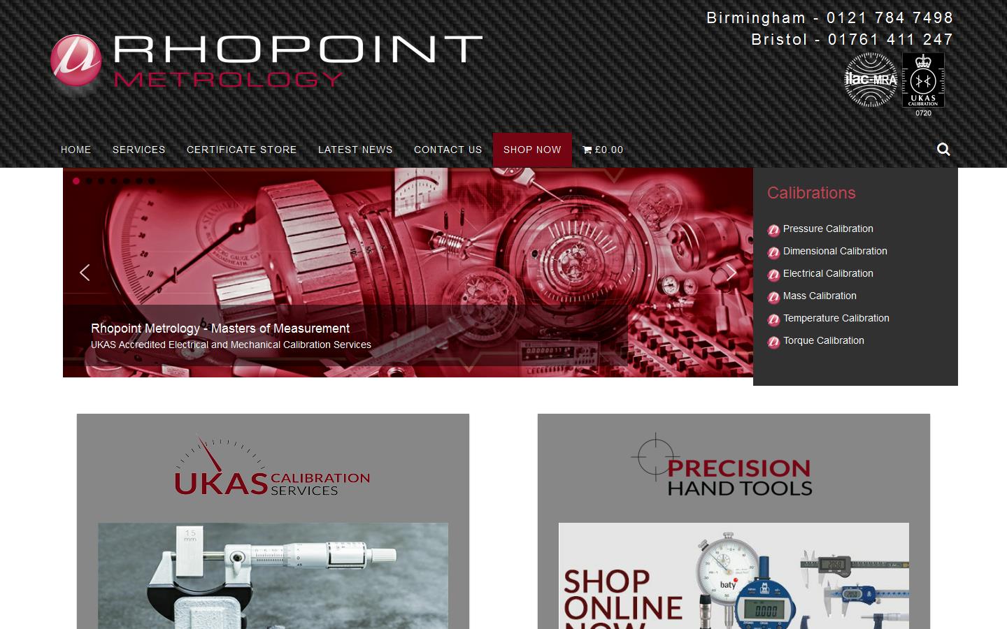 Rhopoint Metrology Website