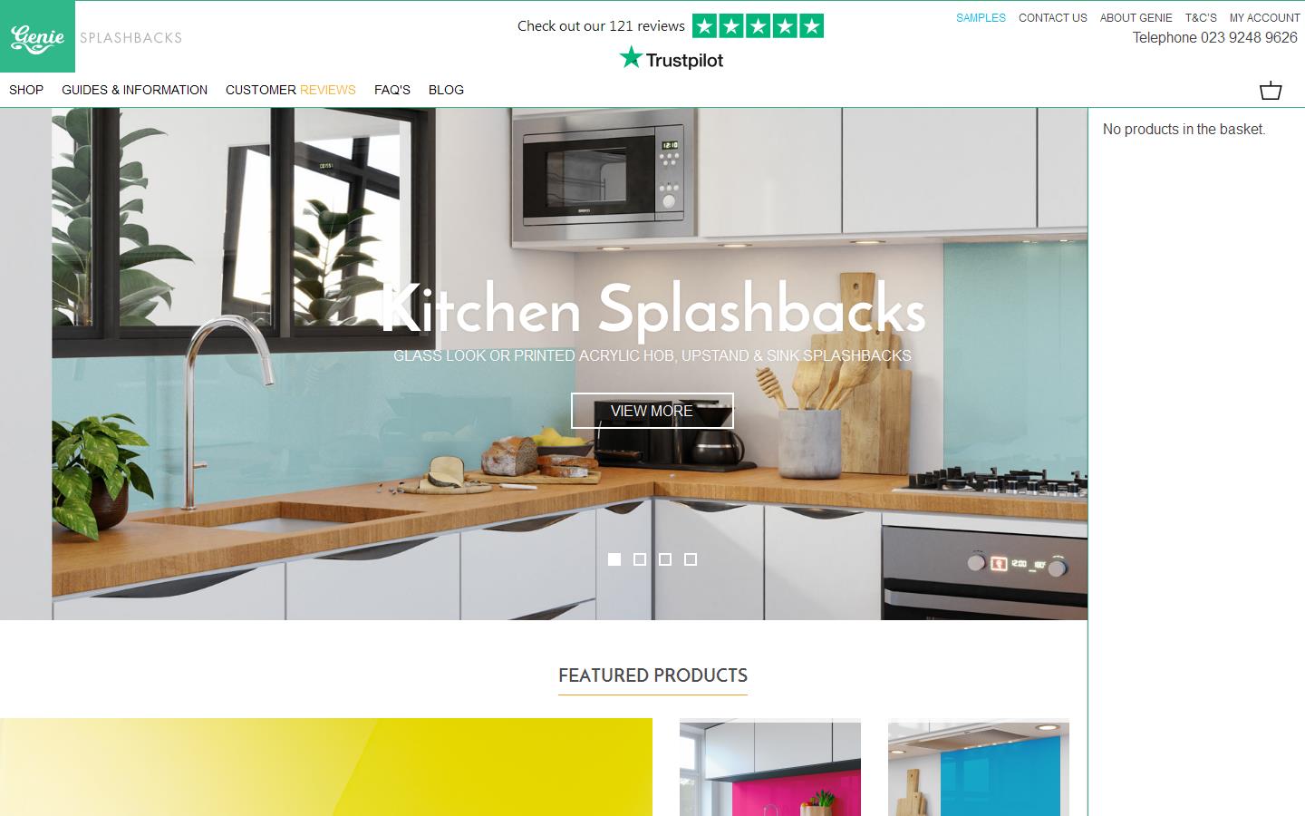 Genie Acrylics Ltd Website